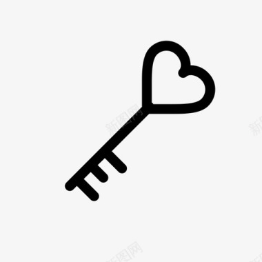 爱的钥匙爱的证明爱的象征图标图标