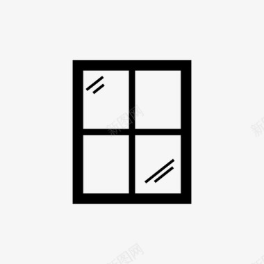 窗户家庭窗户房子窗户图标图标