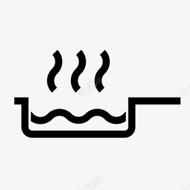 热煎锅煮沸砂锅图标图标