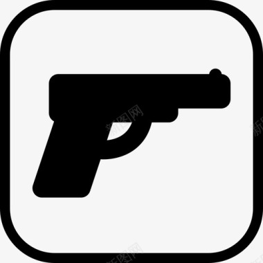 枪支标志武器指示图标图标