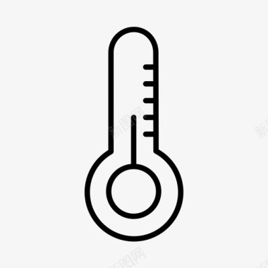 温度电子商务温度计图标图标