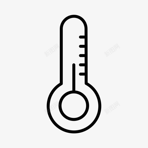 温度电子商务温度计图标svg_新图网 https://ixintu.com 天气 天气应用 温度 温度计 电子商务