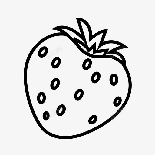 草莓水果花园草莓图标svg_新图网 https://ixintu.com 水果 花园草莓 草莓 草莓汁