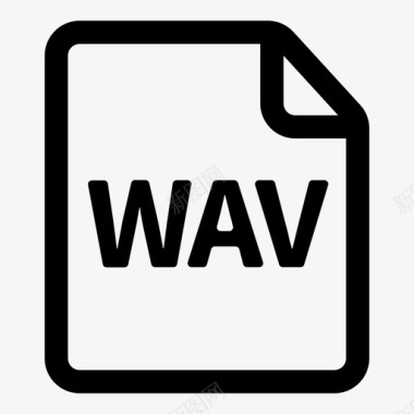 wav文件音频媒体图标图标