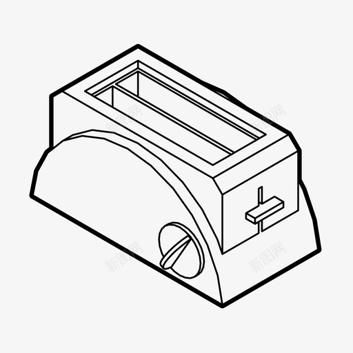 烤面包机家用电器面包烤面包机图标svg_新图网 https://ixintu.com 家用电器 小家电 早餐 烤面包机 面包烤面包机