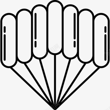 跳伞运动图标图标