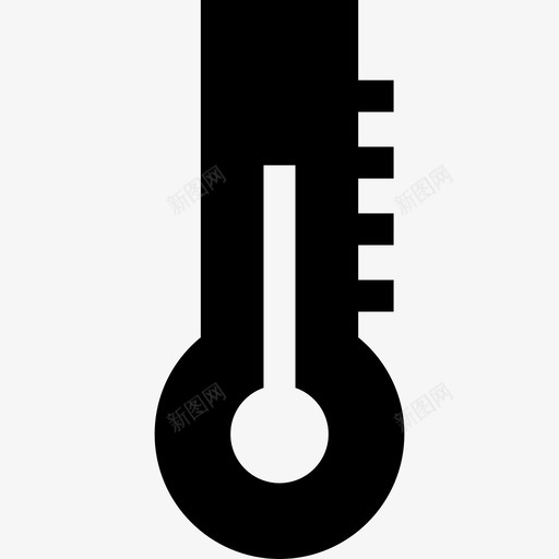 水银温度计刻度温度图标svg_新图网 https://ixintu.com 刻度 实验室设备 水银温度计 温度