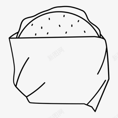 快餐汉堡汉堡王快餐图标图标