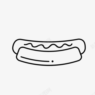 热狗食物香肠图标图标