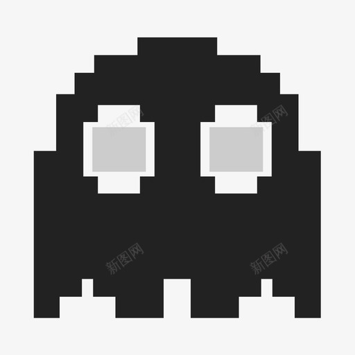 幽灵pacman幻影图标svg_新图网 https://ixintu.com pacman 像素 幻影 幽灵 电子游戏