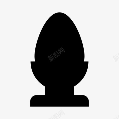 鸡蛋复活节蛋杯图标图标