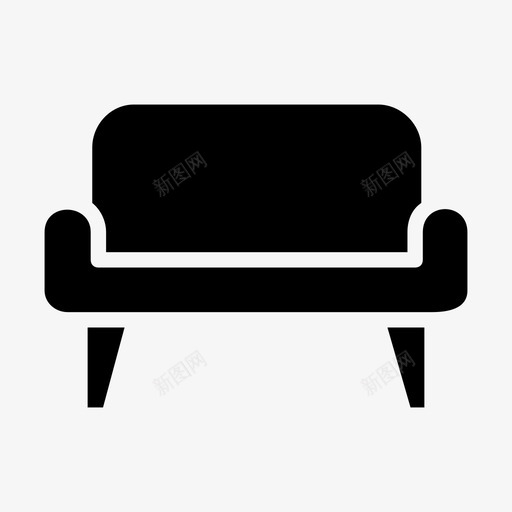 沙发家具家居图标svg_新图网 https://ixintu.com 家具 家居 座椅 沙发