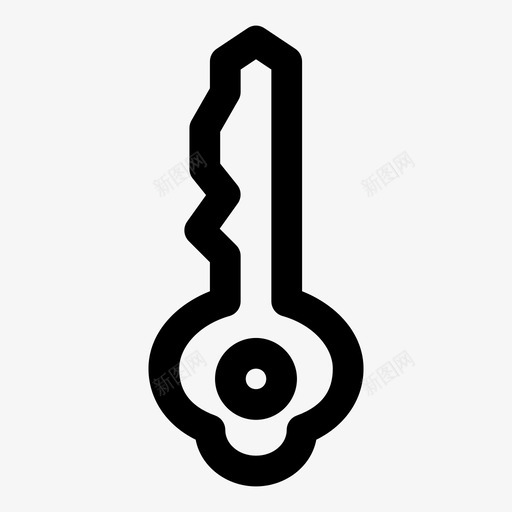 钥匙门孔图标svg_新图网 https://ixintu.com 孔 安全 钥匙 锁 门