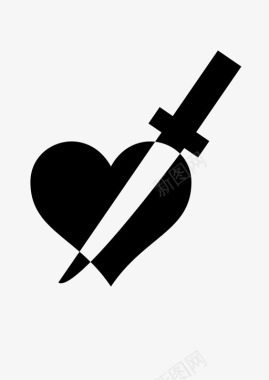 心刀伤害爱情图标图标