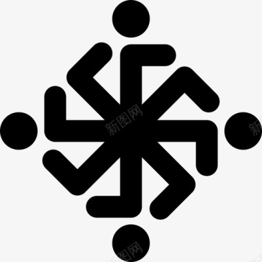 印度教的星星形状占星术图标图标
