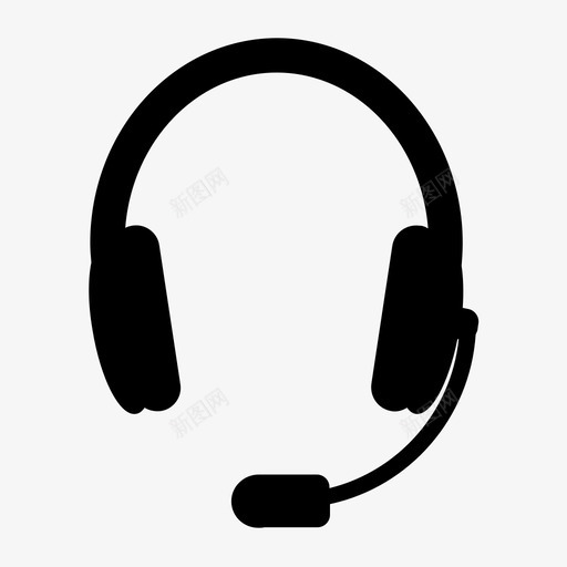 耳机联系人客户服务图标svg_新图网 https://ixintu.com 客户服务 帮助 耳机 联系人 购物