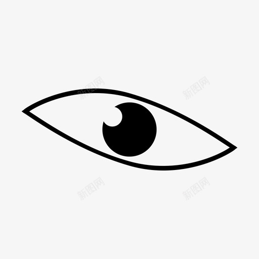 眼睛视图观察者图标svg_新图网 https://ixintu.com 眼睛 观察者 视图 视觉