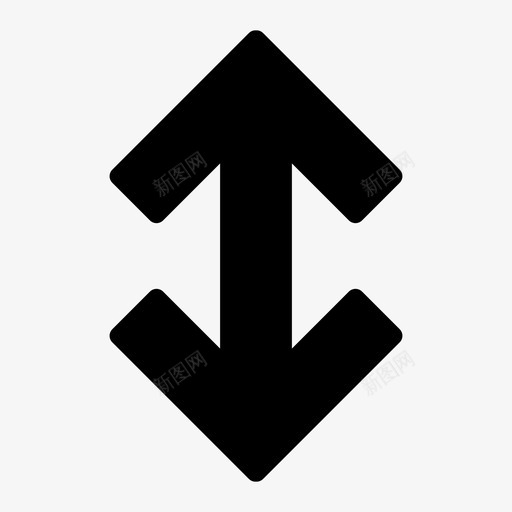 向上或向下箭头方向指南图标svg_新图网 https://ixintu.com 向上或向下箭头 导航 指南 方向 箭头关闭