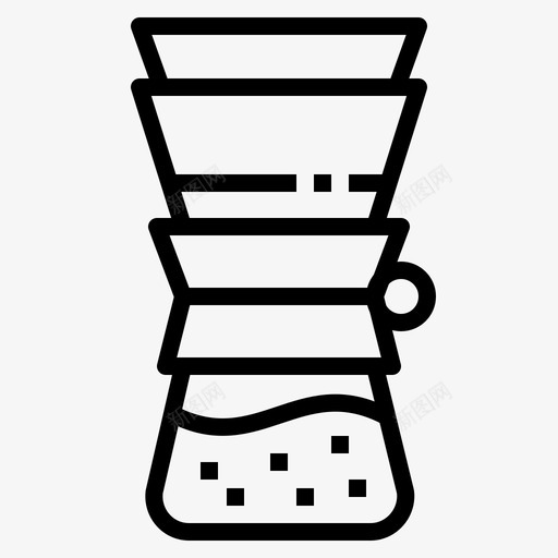 咖啡酿造者饮料chemex图标svg_新图网 https://ixintu.com chemex 咖啡故事 咖啡酿造者 滴滴 饮料