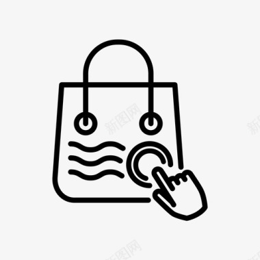 购物袋点击购物者图标图标