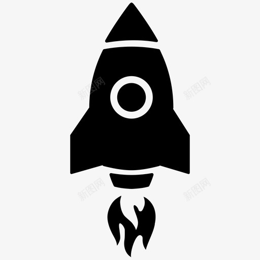 火箭项目启动图标svg_新图网 https://ixintu.com 启动 工作 火箭 项目