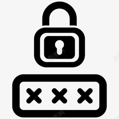 密码锁安全图标图标