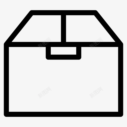 纸箱纸板箱包装袋图标svg_新图网 https://ixintu.com 包装袋 纸板箱 纸箱