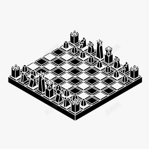 棋盘爱好玩法图标svg_新图网 https://ixintu.com 令牌 棋盘 爱好 玩法 策略 象棋数字