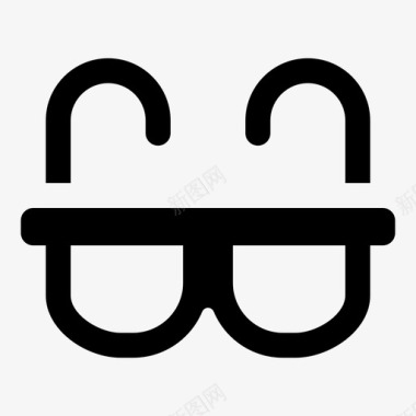 眼镜眼睛极客图标图标