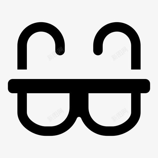 眼镜眼睛极客图标svg_新图网 https://ixintu.com jumpiconhipster标志 佩戴 极客 眼睛 眼镜