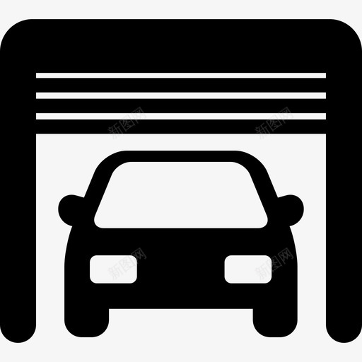 车库里的汽车运输工具汽车图标svg_新图网 https://ixintu.com 汽车 车库里的汽车 运输工具