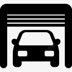 库里标志车库里的汽车运输工具汽车图标高清图片