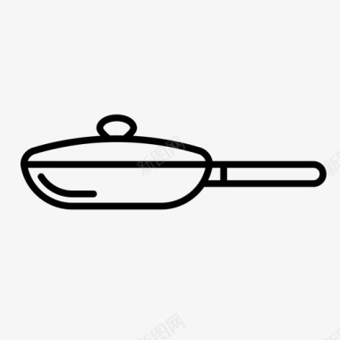 煎锅烹饪设备图标图标
