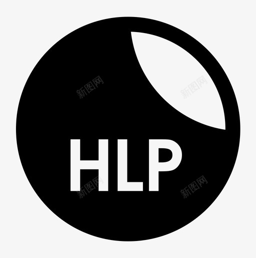 hlp文件扩展名svg图标svg_新图网 https://ixintu.com hlp svg 文件扩展名