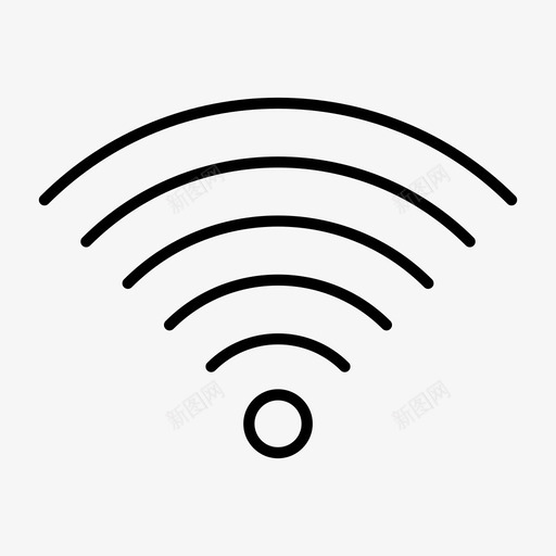 wifiwifi连接wifi互联网图标svg_新图网 https://ixintu.com wifi wifi互联网 wifi信号 wifi符号 wifi连接