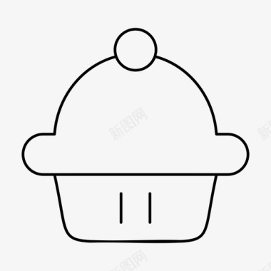 纸杯蛋糕烘焙面包房图标图标
