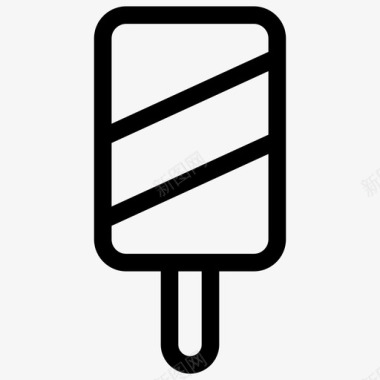 冰棒冰淇淋夏日提纲图标图标