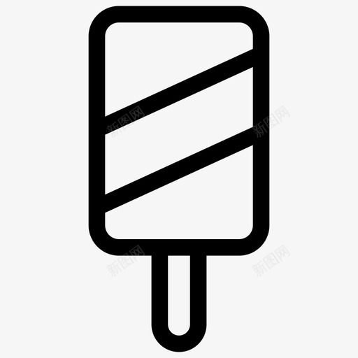 冰棒冰淇淋夏日提纲图标svg_新图网 https://ixintu.com 冰棒 冰淇淋 夏日提纲