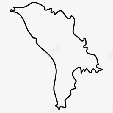 摩尔多瓦国家欧洲图标图标