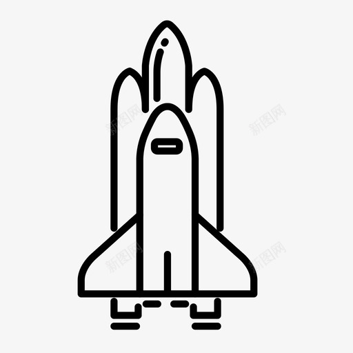 宇宙飞船美国宇航局火箭图标svg_新图网 https://ixintu.com 宇宙飞船 火箭 美国宇航局