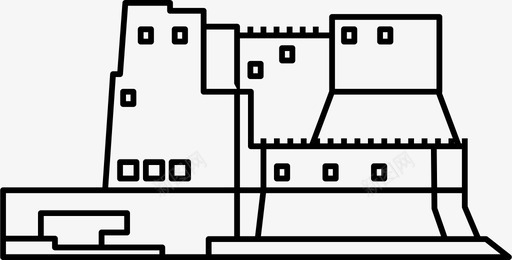 德洛沃城堡城堡意大利图标svg_新图网 https://ixintu.com 城堡 帕特诺 德洛沃城堡 意大利 那不勒斯