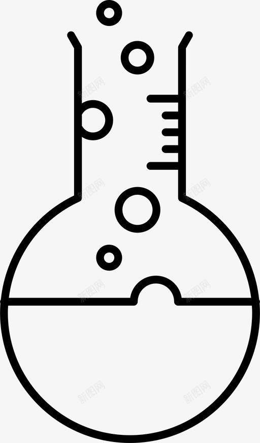 球形烧瓶气泡容器图标svg_新图网 https://ixintu.com 佛罗伦萨烧瓶 容器 气泡 液体 球形烧瓶 科学