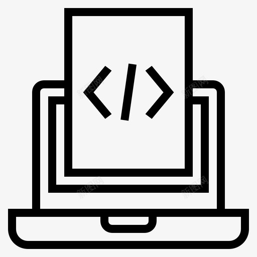 软件开发编码计算机图标svg_新图网 https://ixintu.com html 编码 编程 计算机 软件开发
