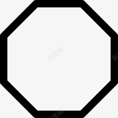 八角形八边形拟规则图标图标