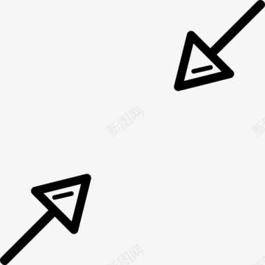 两个箭头连接genericons箭头图标图标