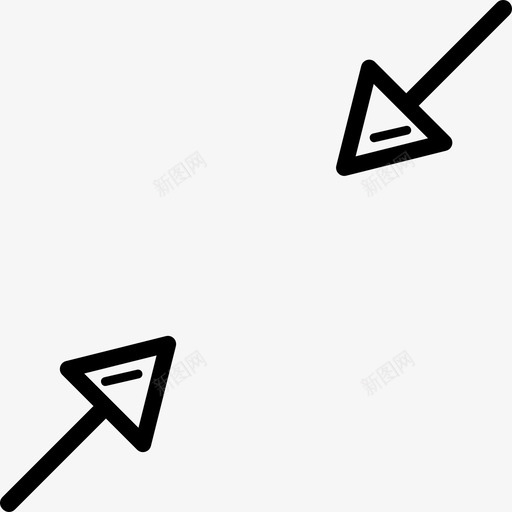 两个箭头连接genericons箭头图标svg_新图网 https://ixintu.com genericons箭头 两个箭头连接