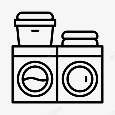 洗衣机清洁管家图标图标