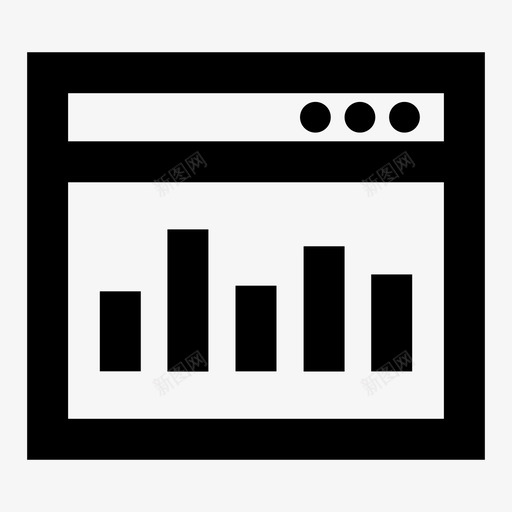 浏览器分析图表图标svg_新图网 https://ixintu.com 分析 图表 浏览器