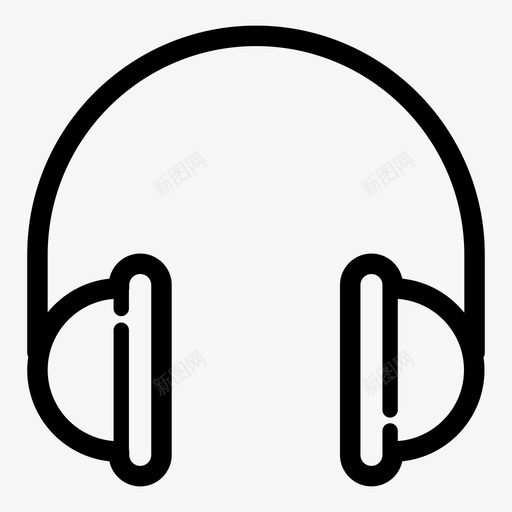 耳机音响dj图标svg_新图网 https://ixintu.com dj 电子音乐制作 耳机 设备 音乐 音响