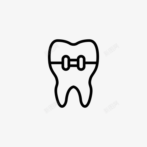 牙套牙科牙医图标svg_新图网 https://ixintu.com 保健 牙医 牙套 牙科 牙科诊所 牙齿